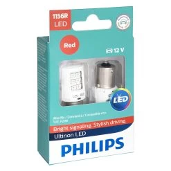 Philips® 1156RLED - Ultinon LED Bulbs (1156, Red)