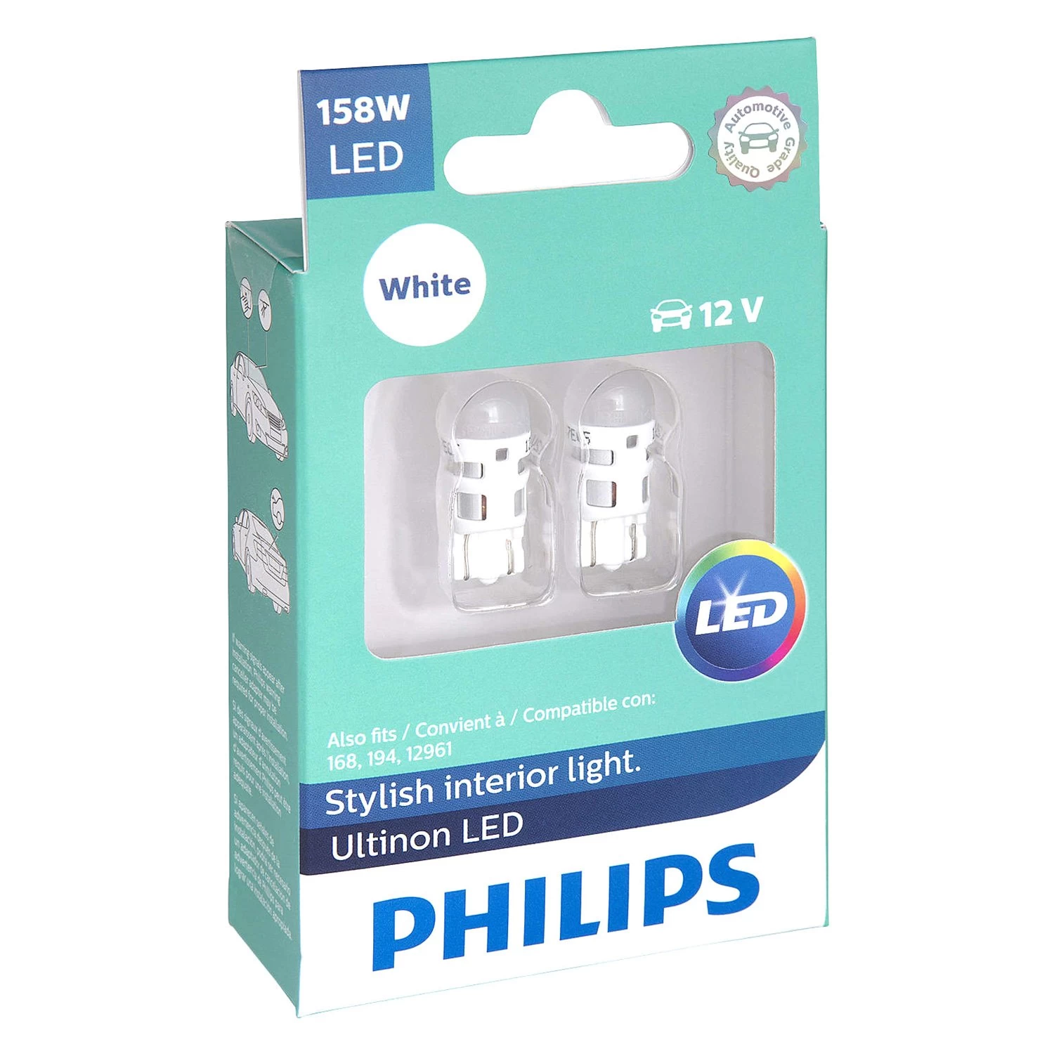 Philips® 158WLED - Ultinon LED Bulbs (158, White)