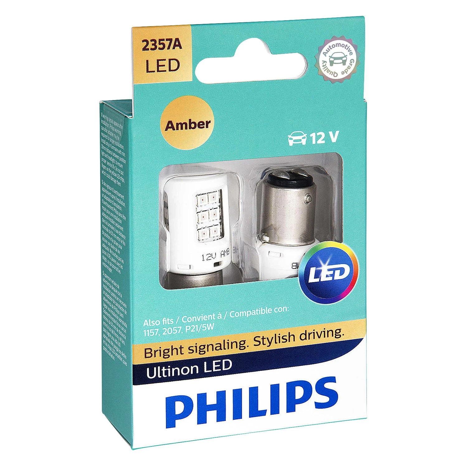 Philips® 2357ALED - Ultinon LED Bulbs (2357, Amber) - Image 3