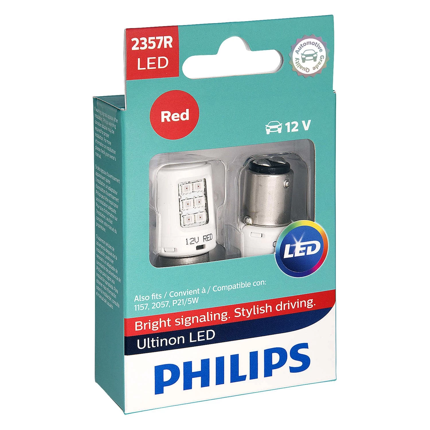 Philips® 2357RLED - Ultinon LED Bulbs (2357, Red) - Image 3