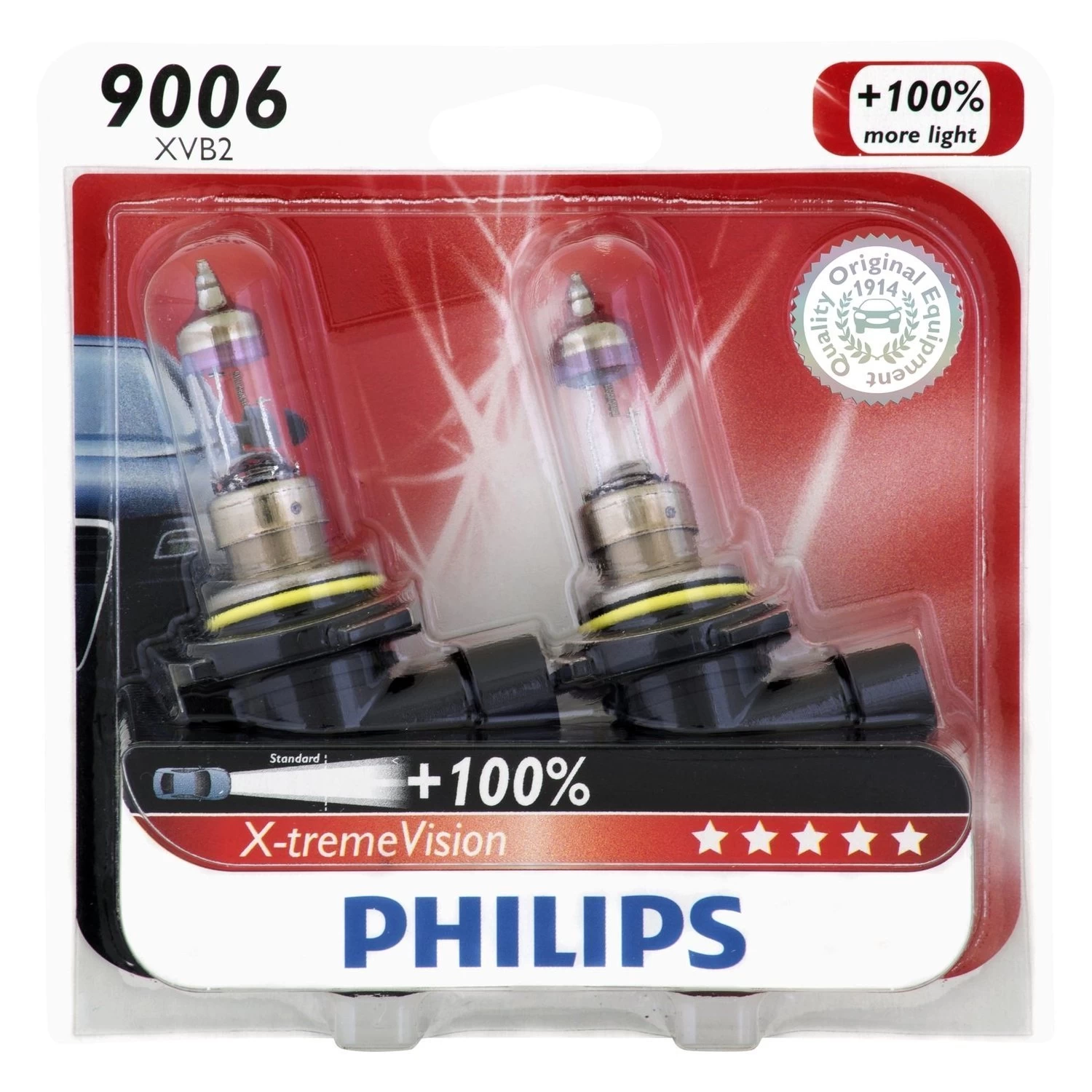 Philips® 9006XVB2 - X-tremeVision Replacement Bulbs (9006 / HB4) - Image 4