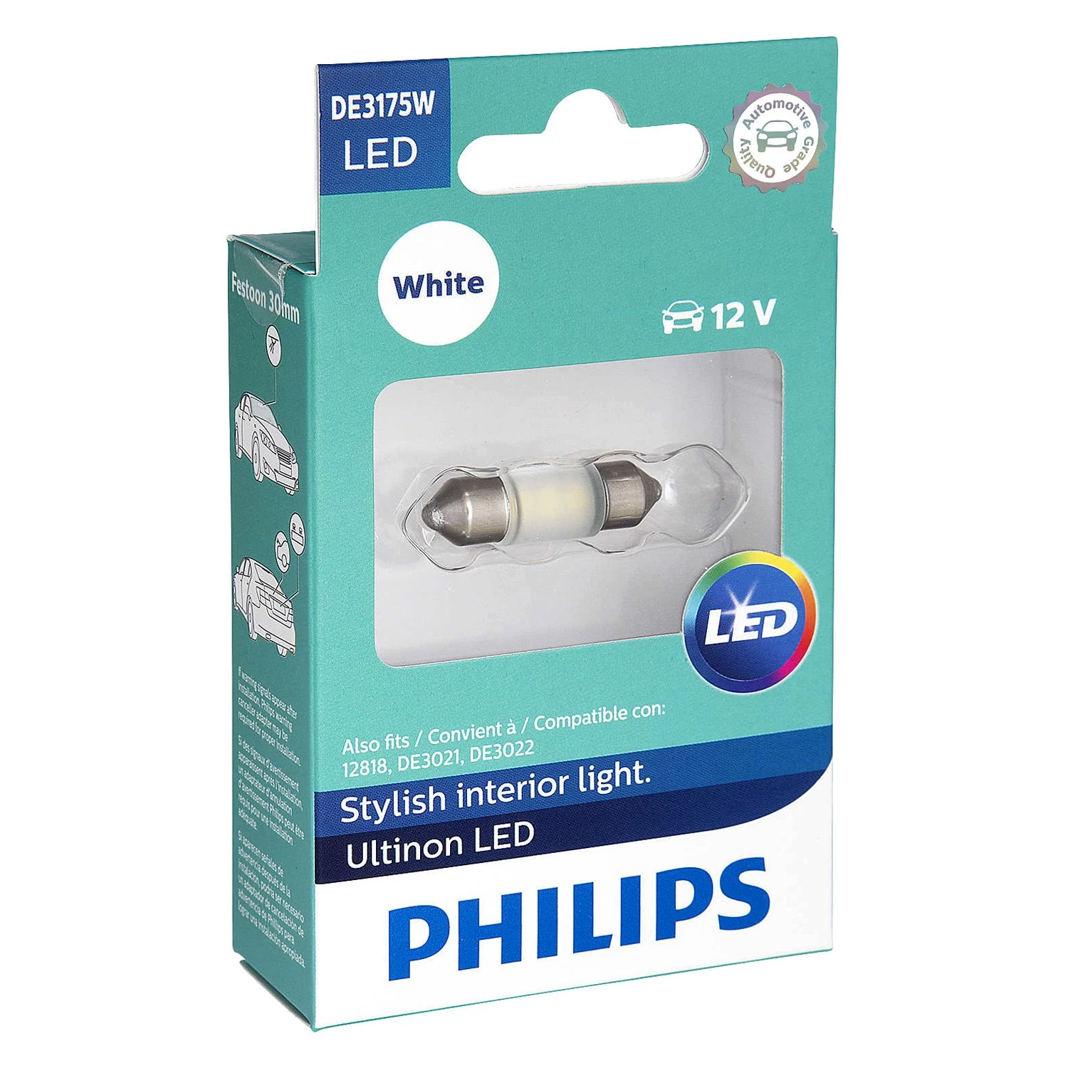 Philips® DE3175WLED - Ultinon LED Bulb (DE3175, White) - Image 3